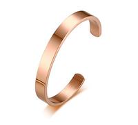 VNOX Gravure Bracelet Personnalisé Acier Inoxydable 3/4/5/8mm Relation Amicale Couple Bracelet d'inspiration Familiale ID Message Bracelet Manchette Bijoux pour Hommes Femmes