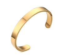 VNOX Gravure Bracelet Personnalisé Acier Inoxydable 3/4/5/8mm Relation Amicale Couple Bracelet d'inspiration Familiale ID Message Bracelet Manchette Bijoux pour Hommes Femmes