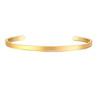 VNOX Gravure Bracelet Personnalisé Acier Inoxydable 3/4/5/8mm Relation Amicale Couple Bracelet d'inspiration Familiale ID Message Bracelet Manchette Bijoux pour Hommes Femmes