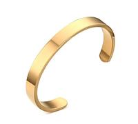 VNOX Gravure Bracelet Personnalisé Acier Inoxydable 3/4/5/8mm Relation Amicale Couple Bracelet d'inspiration Familiale ID Message Bracelet Manchette Bijoux pour Hommes Femmes