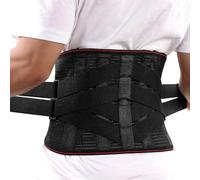 VNsdSD Attelle lombaire taille réglable Tourmaline auto-chauffant thérapie magnétique ceinture de soutien la du dos orthèse bande Massage soins santé hommes femmes(Black,XXLarge)