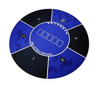 VNsdSD Tapis de Poker Texas Hold Em en Flanelle, avec Tube Transport, for Jeux fête Famille, Accessoires(Blue)