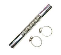 VNSMM Chauffage Diesel Tuyau D'échappement 15 Cm pour Chauffage De Stationnement À Air, 2 Colliers De Serrage, Tuyau D'échappement De Réservoir De Carburant, Tube en Acier Tuyau à air Chaud
