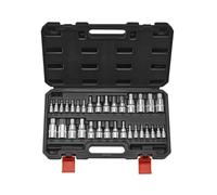 VNSMM Coffret Extraction de Roulement Jeu de Douilles hexagonales 32 pièces en Acier allié S2 et CR-V, Norme SAE métrique, étui de Rangement amélioré, Allen Outil Extracteur