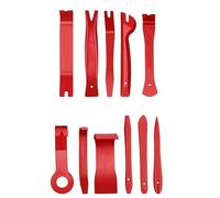 VNSMM Coffret Extraction de Roulement Kit d'outils de démontage Garniture Panneau Clip portière Voiture, Outil Manuel intérieur Automatique, réparation Tableau Bord Audio Outil Extracteur(Red 11Pcs)