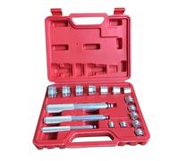 VNSMM Coffret Extraction de Roulement Kit d'outils d'installation et d'insertion de Douilles et de roulements, 17 pièces/Ensemble, avec étui, Outils manuels pour Voiture Outil Extracteur
