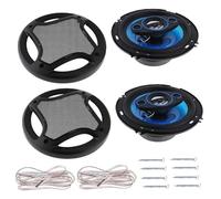 VNSMM Enceintes de Voiture Tweeter Haut-Parleur Lot de 2 Haut-parleurs coaxiaux 130 W, Gamme complète de fréquences, HiFi, pour véhicule, klaxon Audio extérieur