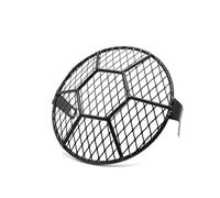 VNSMM Housse de protection pour phare Protection de phare de moto 7 pouces, grille de protection en métal pour lampe de moto Housse de Protection de Lampe(H)