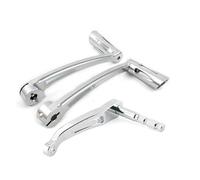 VNSMM Levier Selecteur de Vitesse Pliant Levier de changement de vitesse allongé, levier de changement de vitesse, compatible avec Harley Softail Slim FLSL Fat Boy FLFB Breakout FXBR 18-23(Chrome C)