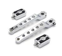 VNSMM Levier Selecteur de Vitesse Pliant Pièces de moto Levier de changement de vitesse talon-pointe Tête de mort pour Harley Davidson HD Touring Road King Chromé(268-009B 053x2XIN-CD)