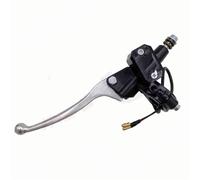 VNSMM Moto De Levier Paire d'embrayage Levier de Frein et d'embrayage pour maître-Cylindre de Moto, adapté aux VTT 50cc à 250cc, Earth Pit, vélo hydraulique(Silver,Left)