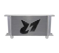 VNSMM Refroidisseur de Transmission Refroidisseur d'huile Moteur Universel LR 19 rangées AN10, Plaque empilée, Transmission 248 mm, Style Mocla, Aluminium, Noir/Argent(Silver)