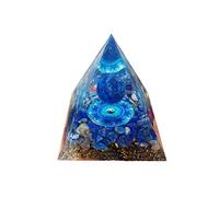 VNSTKWW Orgonite Pyramide Pierre de Guérison - Cristal Chakra Reiki Ornement de Vie d'arbre Symbolise la Percée de Carrière Bonheur Sécurité Santé Cadeau de Guérison Positive - 6cm