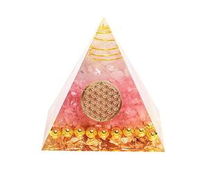 VNSTKWW Pyramide Orgonite Pyramide Cristal améthyste Naturelle Protection Yoga et Méditation pour la Protection Contre Les Champs électromagnétiques et Les énergies Négatives
