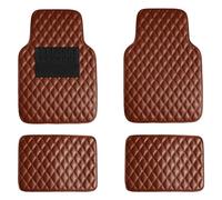 VNUNMALC Tapis Sol Cuir Voiture pour Mini Aceman E SE (Seit 2024), 4 pièces Antidérapants Imperméables Tout Temps Moquettes, sur Mesure Avant Arrière Interieur Accessoires, B/Brown