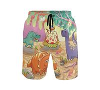 Vnurnrn Bébé Dinosaure Mignon De Bande Dessinée Homme Short de Bain Respirant Séchage Rapide Maillot de Bains Etanche Plage Été Beach Shorts