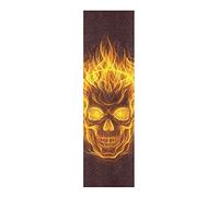 Vnurnrn Crâne De Sucre De Feu Cadeau Mignon Planche à Roulette Bande Grip de Skateboard Antidérapante Sans Bulles Papier de Verre 84x23cm Longboards Scooter Autocollants