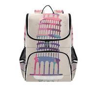 Vnurnrn Un Beau Cadeau À La Tour De Pise Allemagne Cartable Sac à Dos Pour Enfant Étudiants Garçons Filles Bandoulière Sacs Femme Homme Sac école de Voyage