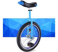 VNVFJKLO monocycle, Monocycle 20/18/16 Pouces, siège réglable, pneus antidérapants, avec Support de Rangement Robuste, équilibre, Exercice Cyclisme, Fitness for Adulte(Blue,16inch)