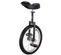 VNVFJKLO monocycle, Monocycles de 18 Pouces for Adultes, Roues antidérapantes, pneus Montagne, Exercice d'auto-équilibre, vélo d'équilibre, Sports Plein air, Fitness(Black)