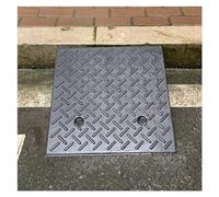 VNVFJKLO Rampes de Trottoir, Rampe d'allée en Caoutchouc - Rampes de seuil antidérapantes for Fauteuil Roulant for Porte Maison, rampes Bordure Voiture for Parking Garage(50x50x11cm)
