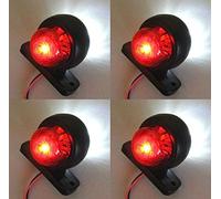 VNVIS 4 petits feux de position latéraux LED 24 V lampes rouges et blanches camion châssis bus tracteur caravane