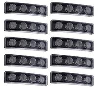VNVIS Lot de 10 lampes solaires LED blanches pour pare-soleil de voiture Scania G P R T 12 V 24 V - Marque E OEM - Remplace 1798980 1910438