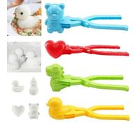 VNVPRM Moule à Riz Canard-Onigiri, Moule à Sushi, Moule à Riz, Pince à Riz Canard, Pince à Boule de Neige Canard, Pince à Boule de Neige Canard pour Enfants (Color : #2-4PCS)