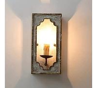 VOAAJKBFB Applique Murale Rectangle Classique En Détresse Créativité Protection Des Yeux Lumière Douce Tenture Éclairage Lampes Décoration Ferme Salon Restaurant