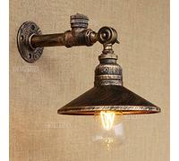 VOAAJKBFB Creative Intérieur Escaliers Restaurant Applique Rétro Café Bar E27 Fer Métal Mur Lumière Couloir Luminaire Commercial Industrie Décoration(Brown)