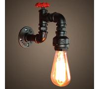 VOAAJKBFB E27 Industrie Tuyau D'eau Faucetwall Lampe En Alliage D'aluminium Rétro Applique Murale Décoration Café Bar Mur Haute Lumière Transmittance Couloir Lumières