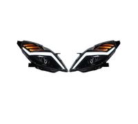 VOALVT Feux Avants Voiture Pour Chevrolet Pour SPARK 2011-2015 Phares Avant À DEL Feux Jour Clignotants Feux Route Lentilles Projection Angel Eyes Phare Avant