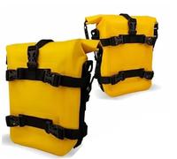 VOALVT Moto Sac pour MT09 pour FJ09 pour MT09 pour FJ03 Sac Étanche Accessoires Moto Sacoche Cadre Sacoche Outils Réparation(NO Logo Yellow 2 PCS)
