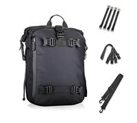 VOALVT Moto Sac Sacoche Arrière De Moto Multifonction 10 L/20 L/30 L Étanche avec Housse De Pluie(10L Black)