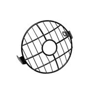 VOALVT Motorcycle Grille Phare Pour CG125 Pour GN125 Moto Phare Protecteur Garde 6.5inch Lampe Lampe De Lumière Métal Couverture Mesh Grill Masque(GRAY)