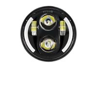 VOALVT Phare Avant Moto Pour Dyna Pour Softail Pour Sportster 883 Pour XL883 Phare De Moto À LED De 5,75 Pouces Avec Clignotant 5 3/4 Pouces(40W Turn Light)