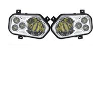 VOALVT Phare Avant Moto POUR Polaris POUR RZR POUR Side X POUR Sides POUR Sportsman POUR RZR 800 900 570 POUR Accessoires VTT Phare LED Gauche Droite(2PCS silver)