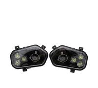 VOALVT Phare Avant Moto POUR Polaris POUR RZR POUR Side X POUR Sides POUR Sportsman POUR RZR 800 900 570 POUR Accessoires VTT Phare LED Gauche Droite(2 PCS black)
