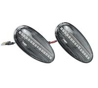 VOALVT Pour Mitsubishi Pour Pajero Pour Shogun MK3 Pour Montero Sport K9 LED Feu Position Latéral Clignotant Lampe Dynamique Lndicateurs Latéraux(Dynamic Crystal)