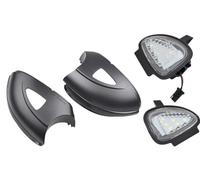 VOALVT Pour VW Pour GOLF MK6 Pour GTI R20 Pour Touran Clignotant Dynamique LED Rétroviseur Latéral Avec Éclairage Flaque D'eau Lndicateurs Latéraux