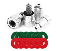 VOANZO 14 pezzi di rondelle protettive per terminali batteria anticorrosione in fibra e 2 pezzi di spazzola per la pulizia per auto marine barca