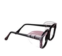 VOANZO 2 paires de lunettes de sécurité avec protection latérale pour lunettes de protection latérale avec clip flexible pour lunettes petites à moyennes