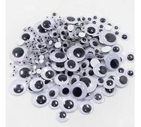 VOANZO 308pcs Wiggle Eyes Googly Eyes Environnemental Auto-Adhésif DIY Artisanat, Tailles Assorties de 5mm - 20mm
