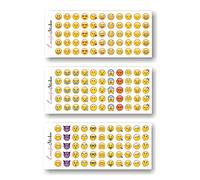VOANZO 36 Feuilles d'autocollants Visages rieurs, comme récompense pour Enfants émoticônes Visage Diable Smiley pour Ordinateur Portable téléphone por