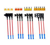 VOANZO 4 Types 12V Add-a-Circuit Adapter and Fuse Kit with MICRO2 Mini ATC ATS Low Profile Tap dapter for Cars Trucks Boats
