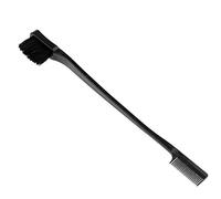 VOANZO 5 Pieces Hair Edge Brushes Double Sided Edge Brushes Eyebrow Brush Edge Control Hair Brush (Black)