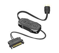 VOANZO 5V 3PIN ARGB Controller SATA Alimentation pour Cartes mères sans Ventilateurs 5V ARGB ou DIY ARGB, etc.