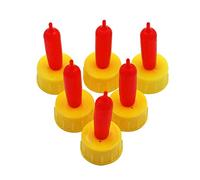 VOANZO 6 Pièces Mamelon De Mouton Boisson Au Lait Mamelon Tétine En Caoutchouc Souple Pour Alimentation De Tétine Orphelin Agneau Chiot Chien Poulain Veau