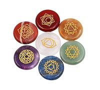 VOANZO 7 pièces Cristaux de guérison Pierres Naturelles d'inquiétude Cristaux de Chakra Ensemble Cadeaux en Cristal pour la Famille et Les Amis
