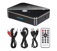 VOANZO Adaptateur Bluetooth 2-en-1 5.0 Émetteur Bluetooth + Récepteur Bluetooth Portable et Rechargeable Six interfaces AUX RCA Numérique Optique/Coaxial USB/TF Prise en Charge NFC avec télécommande